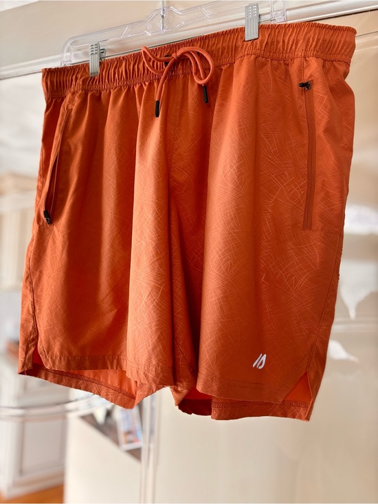 Eddie Bauer Other - Eddie Bauer men’s Orange Athletic Shorts with Drawstring